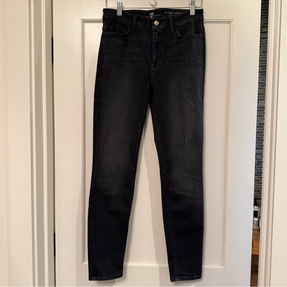 7 For All Mankind High Waist Ankle Skinny Jean - Picture 2 of 6